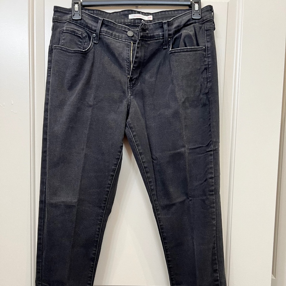 Levis 711 Skinny - Women's 16w Black Jeans